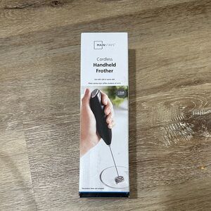 Mainstays Black Cordless Handheld Milk Frother